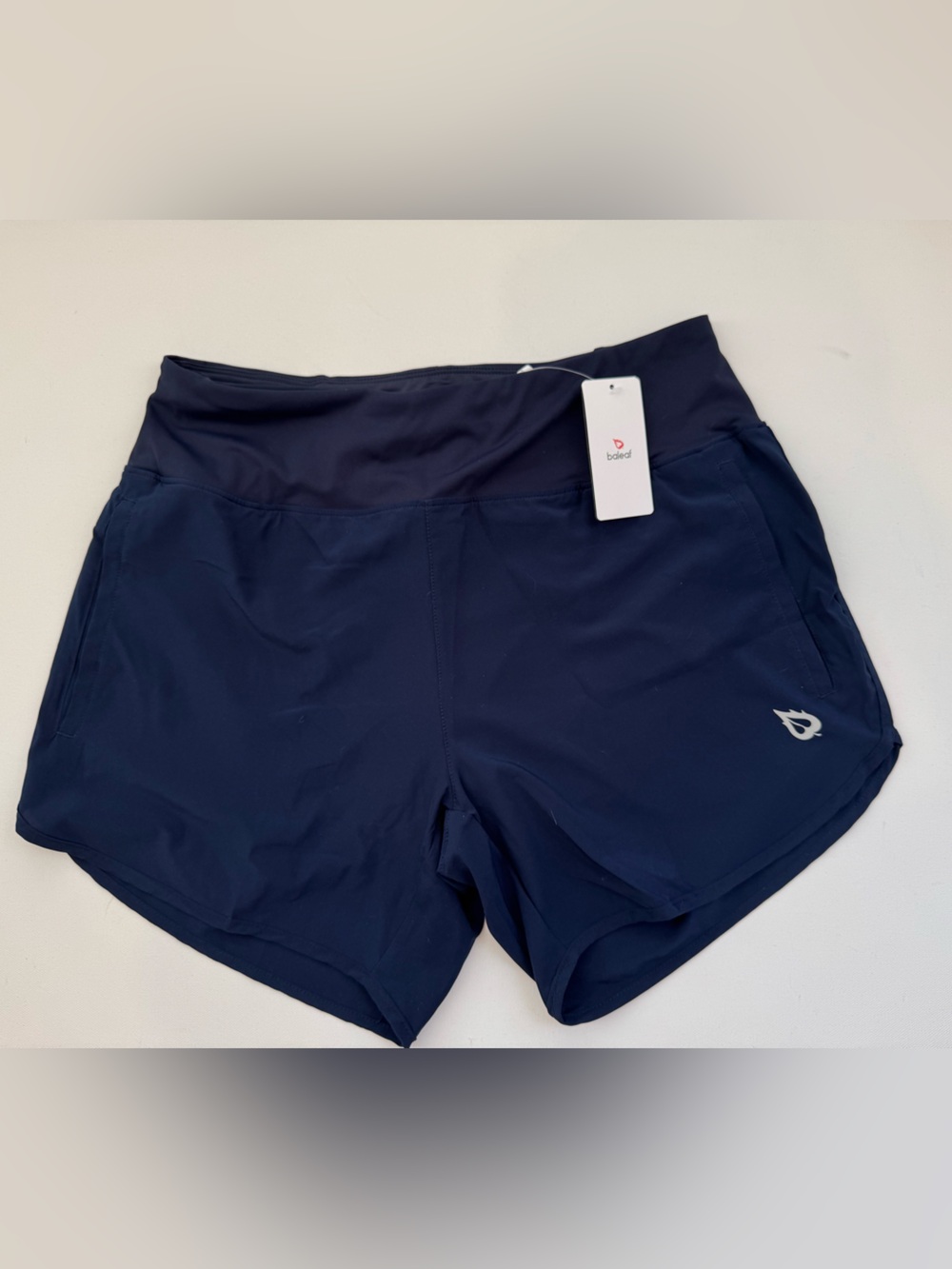 New Women’s Baleaf Performance Running Shorts Navy Blue – NWT
